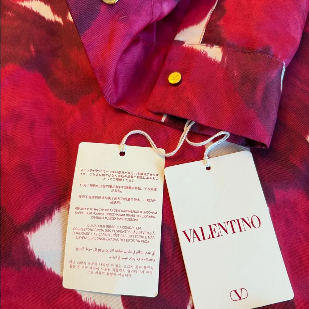 VALENTINO GARAVANI
Rose-Print Button Down Shirt Jacket It38 NWT - Picture 4 of 14